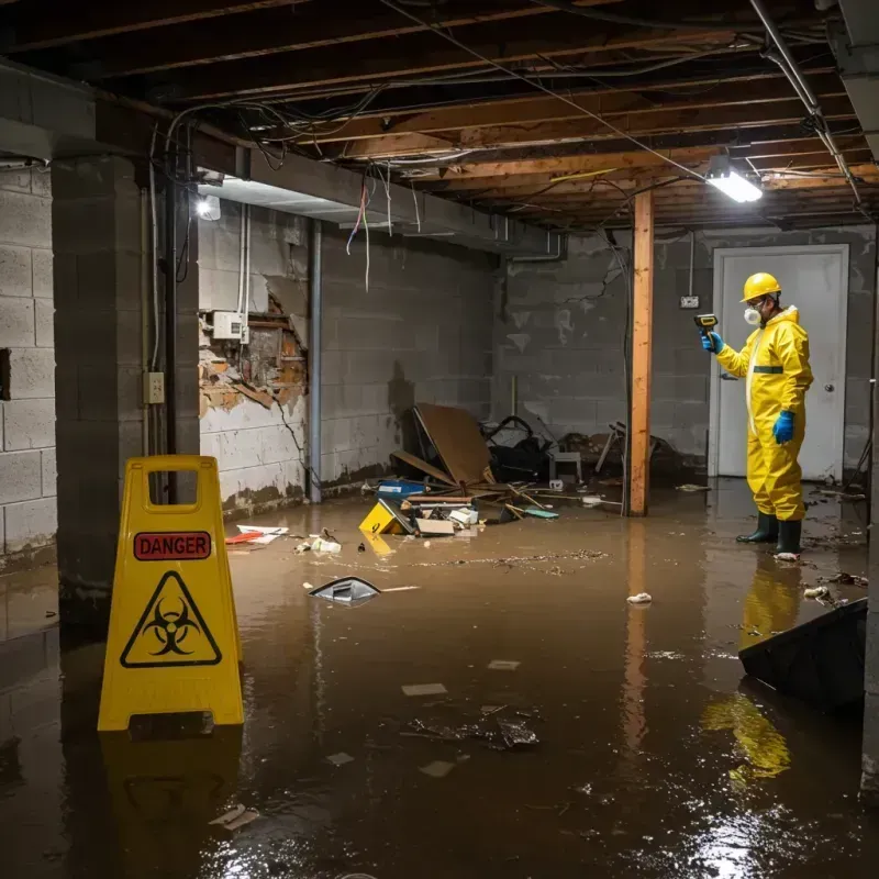 Flooded Basement Electrical Hazard in Berkeley Lake, GA Property